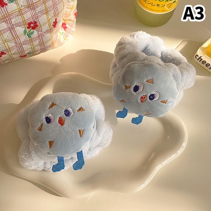 Спа-повязка на голову, повязка на запястье для умывания лица, флисовая повязка для ухода за кожей, повязка на запястье для женщин и девочек, макияж