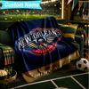 1PC Custom Name Blanket New Orleans Helmet Flannel blankets Patterns Throw Blanket All-Season Soft Gift for Couch, Bed, Camping, Birthday gifts