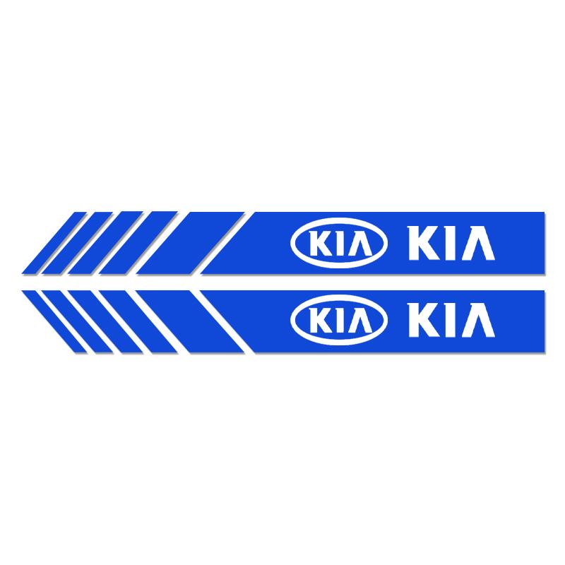 CASSX1 2Pcs Car Rearview Mirror Vinyl Stickers For KIA Ceed Forte K9 Optoma Picanto Rio Sorento Soul Sportage Auto Accessories