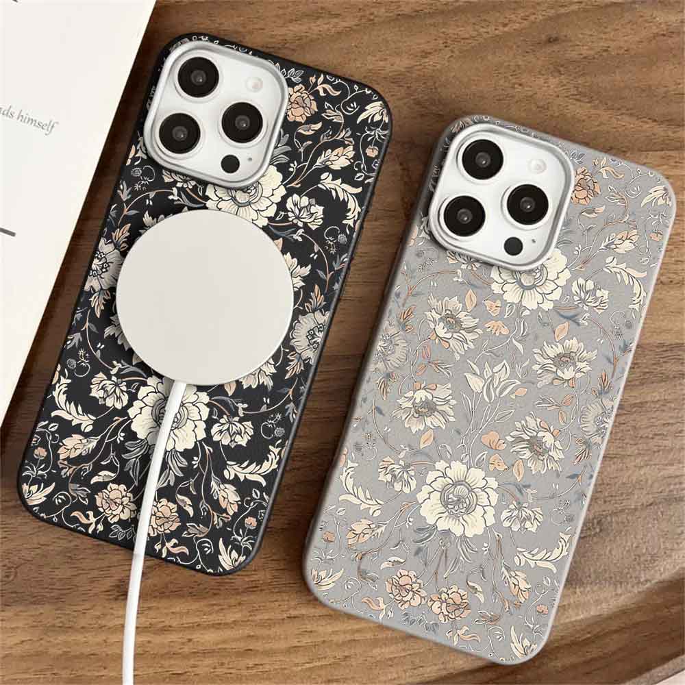 Floral Clear Printed Shell Mobile Case Phone Cover Covers Leather For Xiaomi Samsung Iphone Shockproof Scratch Phone Cover Cell Phone Case