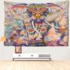 Разноцветные бусины слон гобелен настенное искусство абстрактная живопись богемная спальня гостиная домашний декор