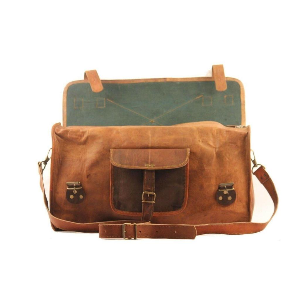 Мужская спортивная сумка из натуральной козьей кожи, новая коричневая дорожная сумка, винтажная новинка