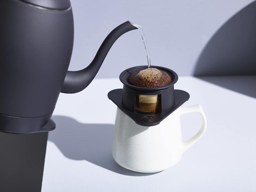 Cores C211BK Gold Filter Black на 1 чашку 3 месяца расширенной гарантии Не требуется бумажный фильтр Разработано совместно с Maruyama Coffee [Официально]