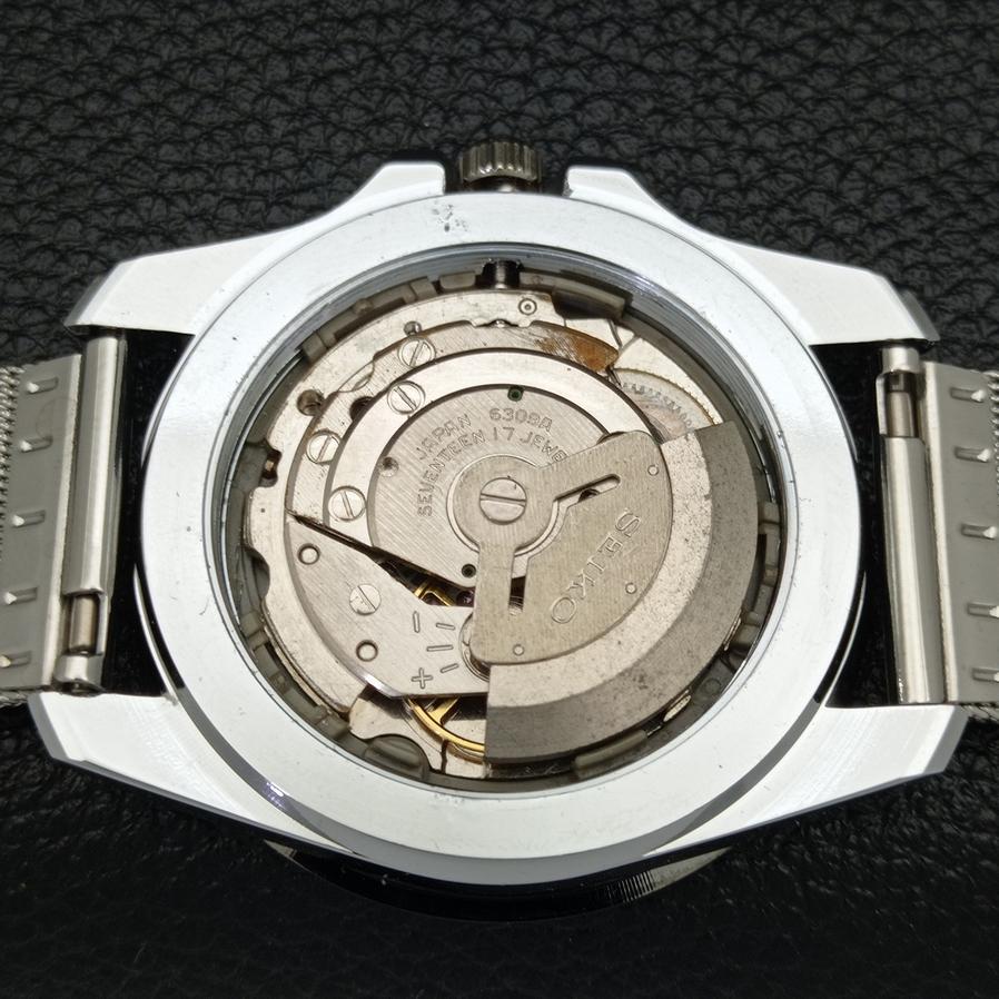 МУЖСКИЕ ВОССТАНОВЛЕННЫЕ SEIKO 5 JAPAN 6309A АВТОМАТИЧЕСКИЕ НАРУЧНЫЕ ЧАСЫ С КРАСНЫМ ЦИФЕРБЛАТОМ a426508-2