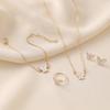 Exquisite White Butterfly Glaze Necklace: Elegant, Versatile, and Trendy Clavicle Chain.