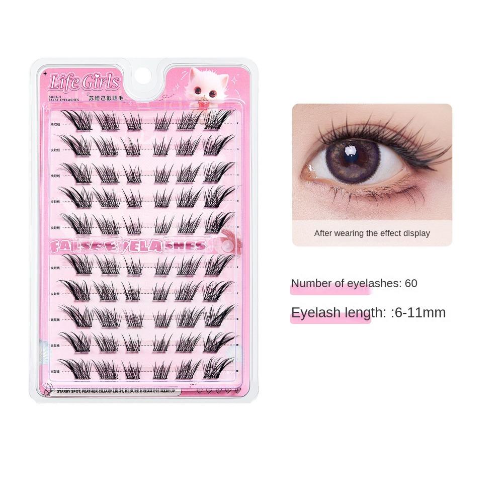 Натуральные накладные ресницы 3D Пушистые Наращивание ресниц Модные Искусственные ресницы Принадлежности для макияжа