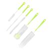 Bottle Brush Set Food Grade Long Handle 5 Types Water Bottle Cleaner for Wine Sports Bottles