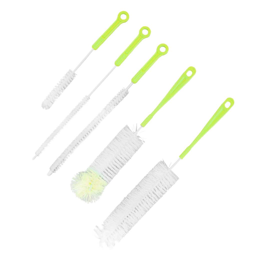 Bottle Brush Set Food Grade Long Handle 5 Types Water Bottle Cleaner for Wine Sports Bottles