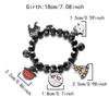 Halloween Funny Pumpkin Ghost Bracelet For Women Black Bat Spider Web Hat Metal Chain Bangles Hip Hop Punk Festival Jewelry Gift