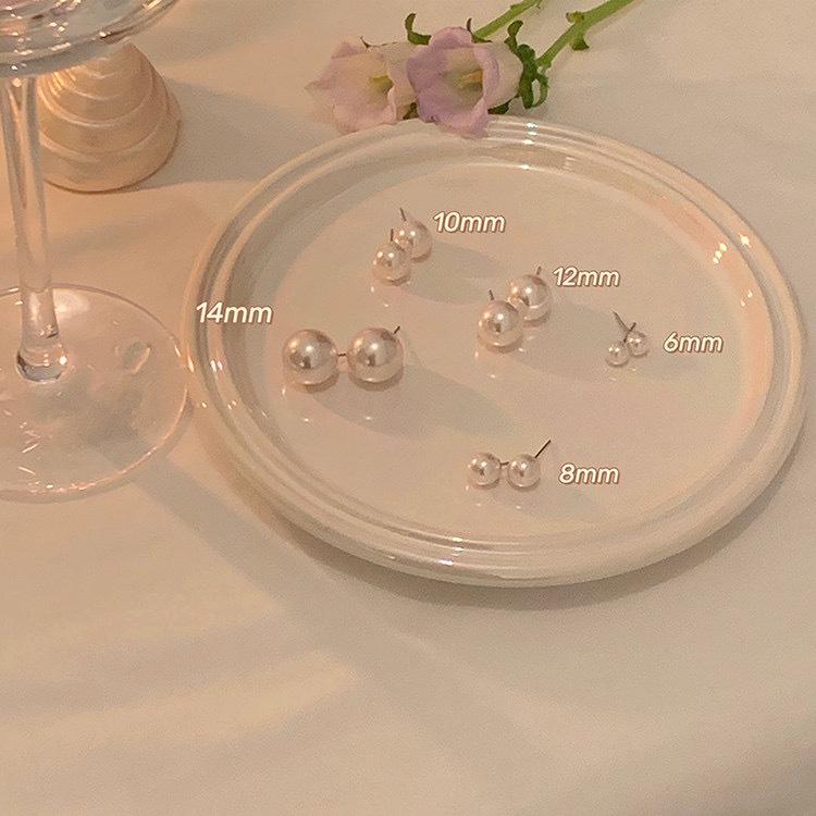 Feverins pearl stud earrings women's year new trendy earrings women's earrings temperament Korean high-end sense