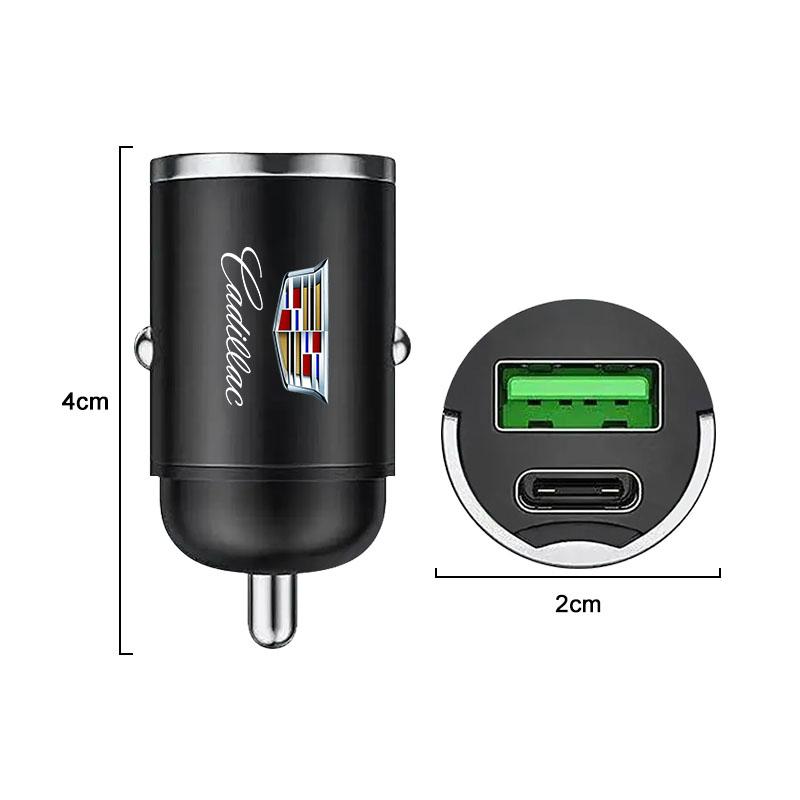 Автомобильное быстрое зарядное устройство USB Type-C Адаптер для зарядки Аксессуары Для Cadillac XT5 XTS CTS BLS SLS DTS SRX Escalade Tiburon Deville