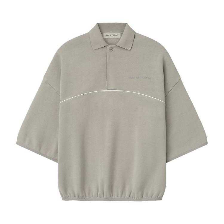 Fear of God Essentials Active Trace Поло с коротким рукавом Современное Поло Печать Унисекс Топы Серый 192SP264302F