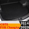 Sinjayer Car Trunk Mat ALL Weather AUTO Tail Boot Luggage Pad Carpet High Side Cargo Liner Fit For ChangAn CS75 2014