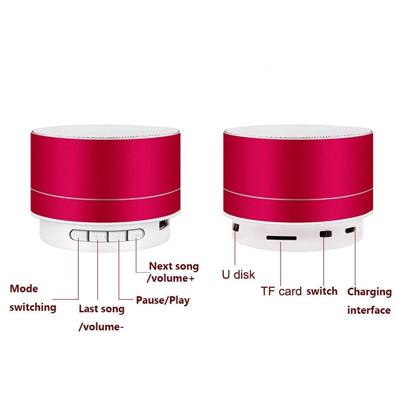 Портативный металлический сабвуфер, беспроводной Bluetooth-динамик, компьютер, мини-Bluetooth-аудио, MP3-плеер