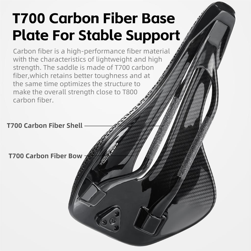 3D-печатное велосипедное седло из углеродного волокна, легкое, комфортное, дышащее, амортизирующее велосипедное сиденье