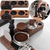 1PC Universal Coffee Tamper Mat Station Stand Wooden Base Machine Coffee Tools Multifunctional Portafilter Dispenser Holder Base