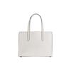 Coach Carter 28 Solid Color Logo Tag Pebble Leather Tote Bag Women tote White CJ806-B4HA