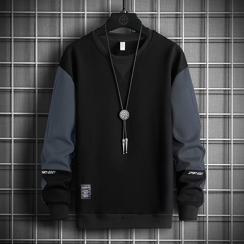 Свитер мужской весенний с принтом пуловер свитер мужской студенческий свободный модный топ больших размеров