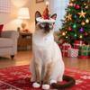 Рождественская шапка для питомца Шапка-елка с помпоном и колокольчиками Кошки Блестящая шапка Санта-Клауса с регулируемым ремешком для кошек собак Праздничные вечеринки Наряд