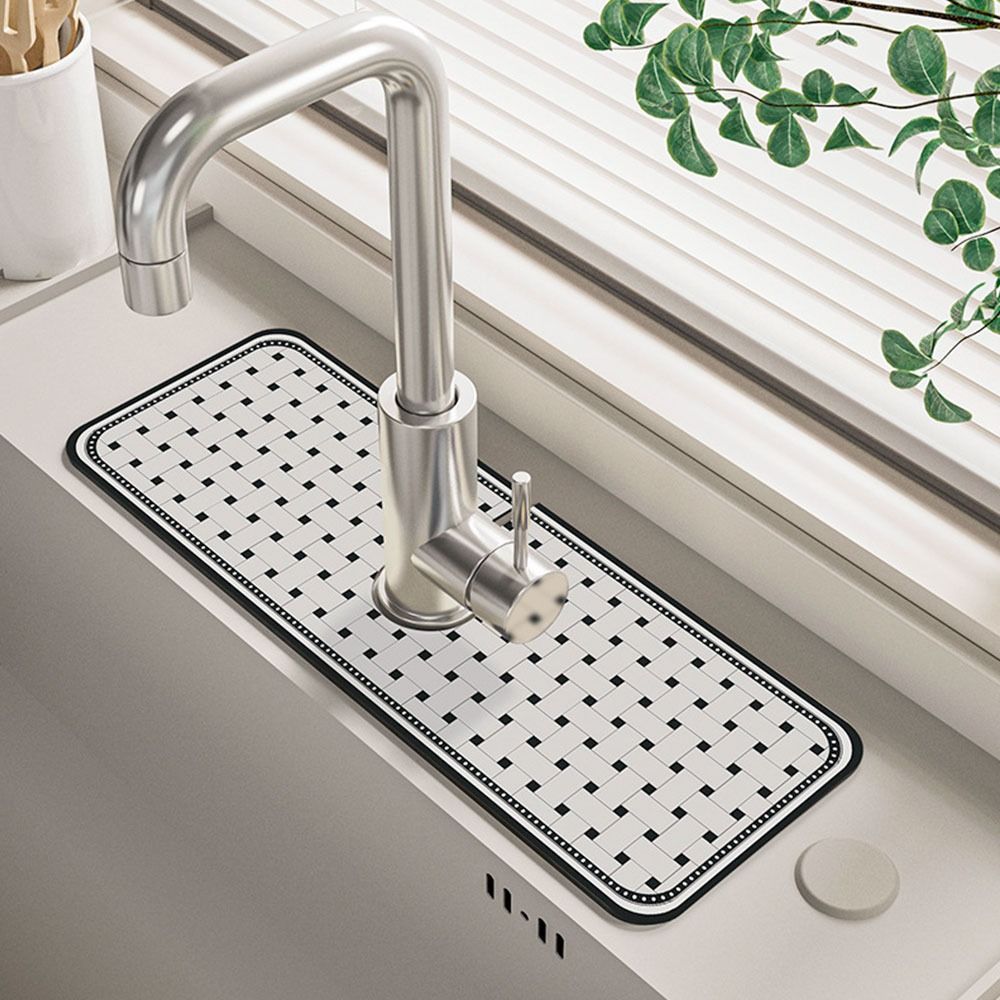 Diatom Mud Faucet Absorbent Mat Countertop Protector Diatom Mud Pad Faucet Absorbent Pad Kitchen