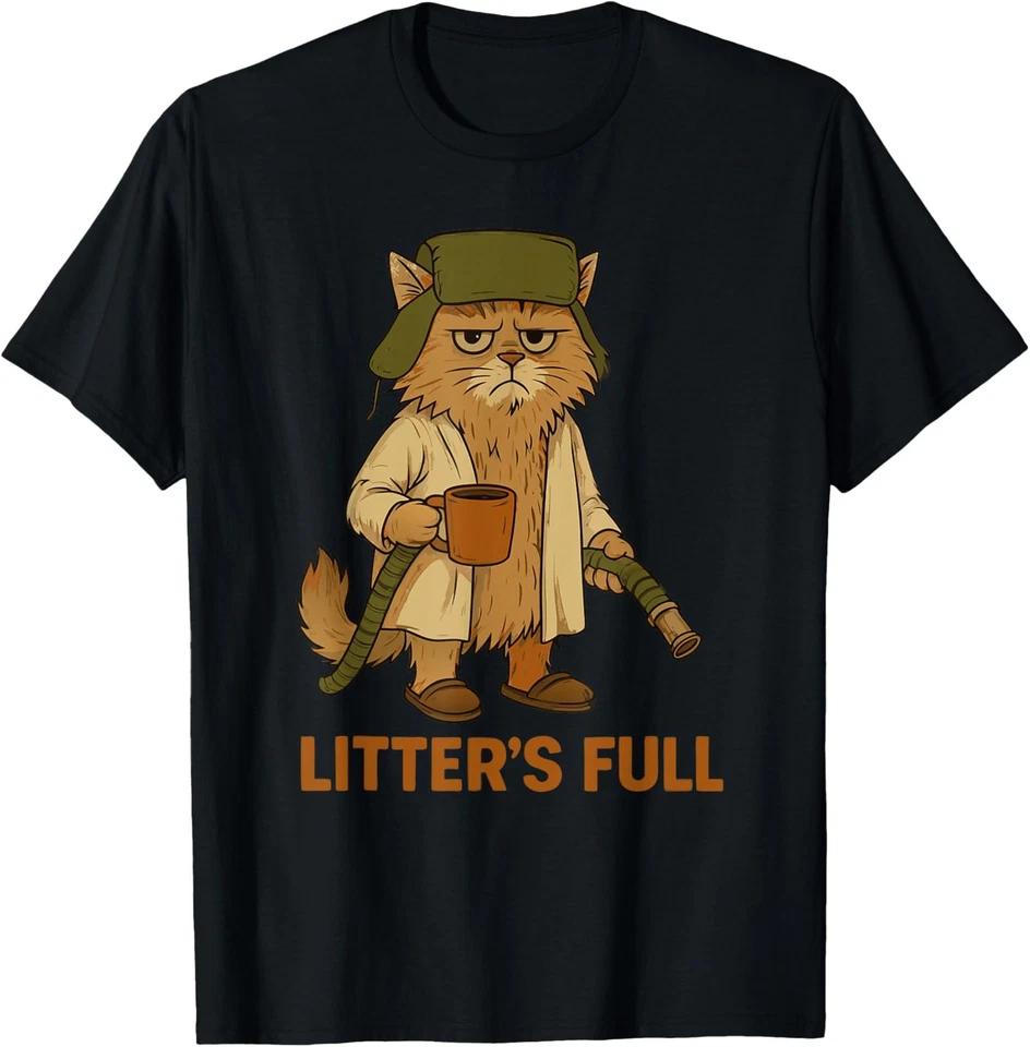 Unisex T-shirt Litter’s Full Funny Cat Lovers Christmas Xmas Funny T-Shirt