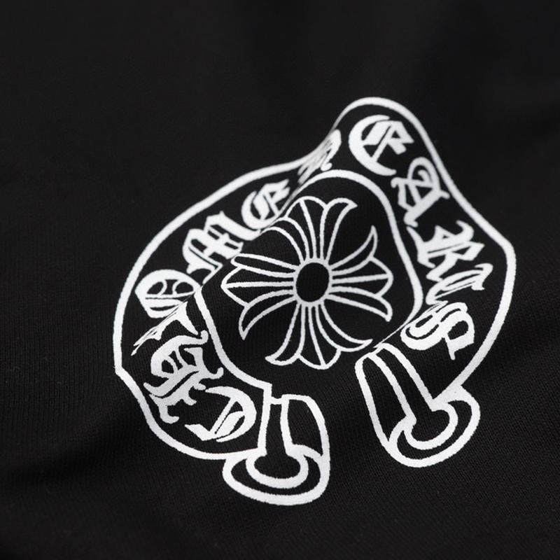 848 CHROME HEARTS Осень-Зима 2025 Новая Толстовка с капюшоном на молнии с логотипом в классическом стиле больших размеров, подходит для парной носки