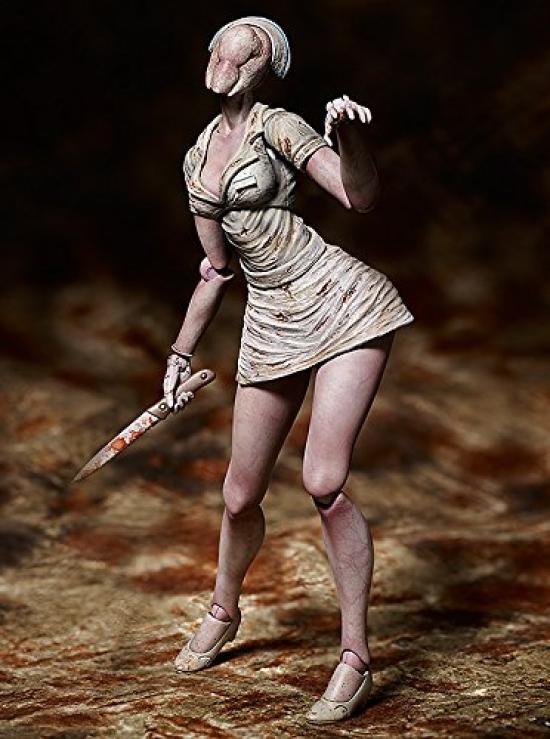 FREEing Figma Silent Hill 2 Медсестра с головой-пузырём раскрашенная подвижная фигурка для перепродажи Немасштабная ABS&ПВХ