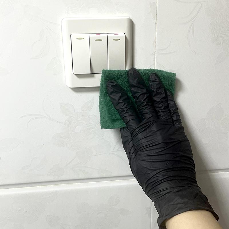 20/50/100PCS Black Nitrile Waterproof Gloves Dish Washing Kitchen Household Gloves Dog Wash Glove For Food Working Gloves