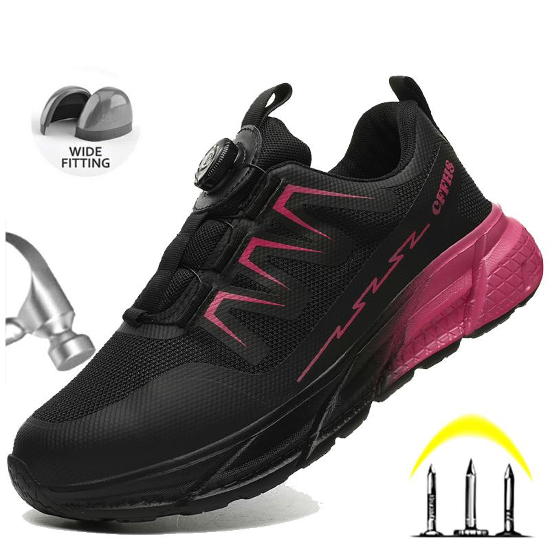 Work Safety Shoes For Women Breathable Indestructible Boots Non-slip Industrial Construction Shoes Footwear Breathable Sneakers