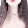 Triple Layer Temperament Zinc Zinc Alloy Women Necklace Jewelry Accessories Rhinestones Korean Style Choker