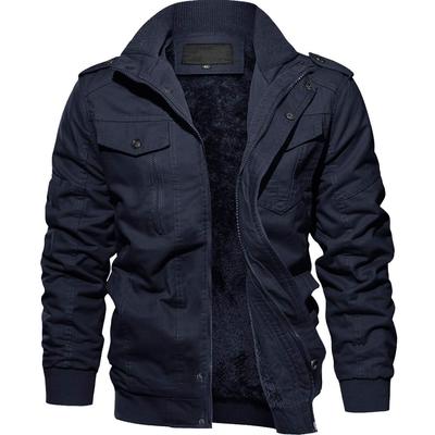 Армейская куртка Street Work Jacket Cargo Overboa Подкладка Удерживающая тепло рабочая одежда Униформа Navy XL Много карманов