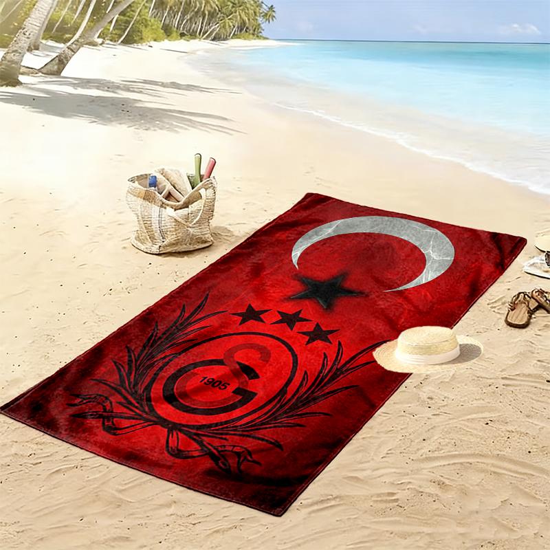 Пляжное полотенце Galatasaray SK, подходит для различных ситуаций, таких как кухня, ванная комната и пляж