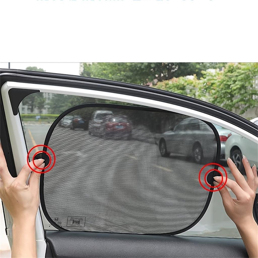 5 шт. в наборе автомобильные солнцезащитные шторки для боковых и задних окон, защита от ультрафиолетовых лучей для детей, солнцезащитный козырек с присоской, универсальный для большинства автомобилей