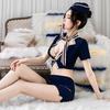 Fun Underwear New Women's Real Life Sexy Hip Skirt Stewardess Showing Breasts Seduction Secretary OL Suit