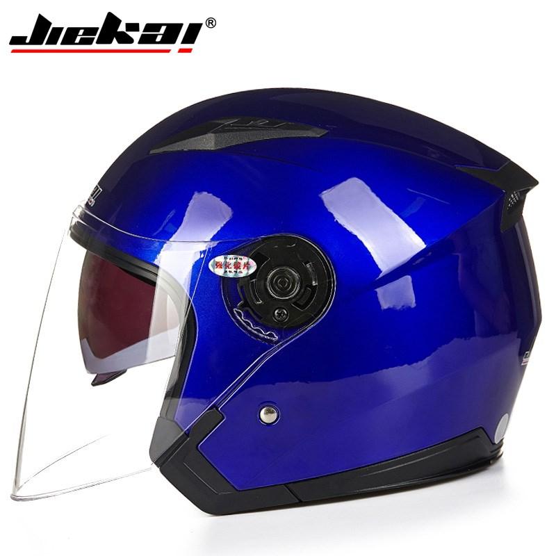НОВЫЙ мотоциклетный электрический велосипедный шлем Four Seasons DoubleLenses Racing Half Helmets Мотоциклетный шлем Medio Casco