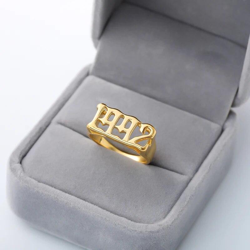 1997 1998 1999 год рождения кольца для женщин и мужчин готическое кольцо из нержавеющей стали свадебные ретро ювелирные изделия Рождественский подарок Anillos Mujer