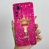 Чехол для Xiaomi 12 Lite Чехол для Xiaomi 12T Pro 5G Чехол с буквой-короной для пары Мягкий жидкий силикон Защитная задняя крышка для объектива