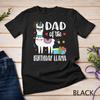 Mens Dad Of The Birthday Llama Birthday Boy Girl Outfit Family Unisex T-shirt