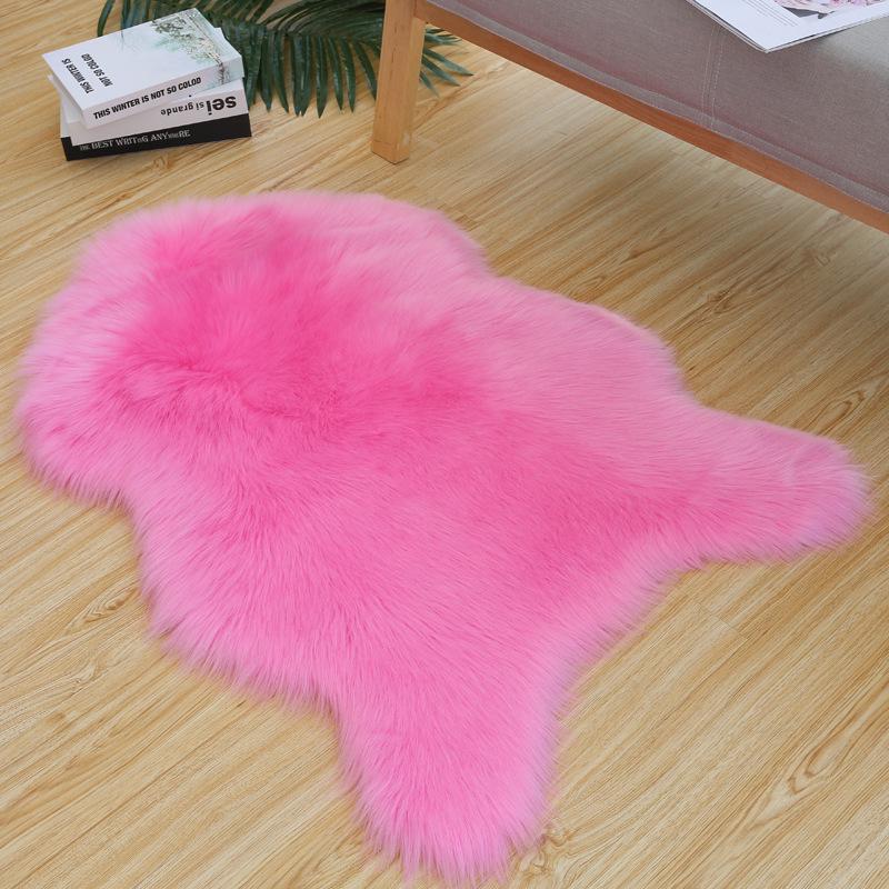 European Style Australian Faux Wool Sheepskin Plush Rug for Living Room and Bedroom