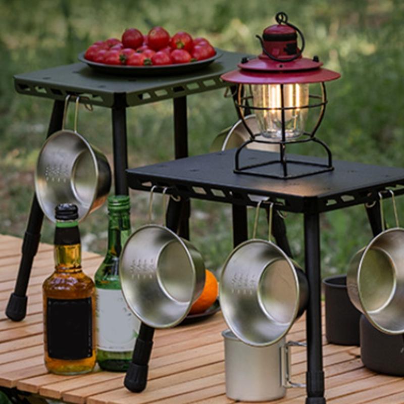 Складной столик для пикника, переносной уличный табурет, алюминиевый сплав, пони-табурет, журнальные столики, мини-стул, тактический стол для кемпинга, рыбалки