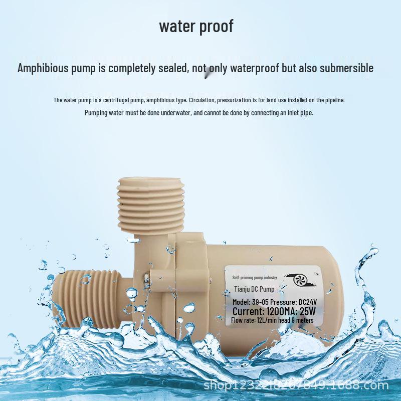 12В Высокотемпературный и коррозионностойкий бесщеточный насос постоянного тока для солнечного водонагревателя