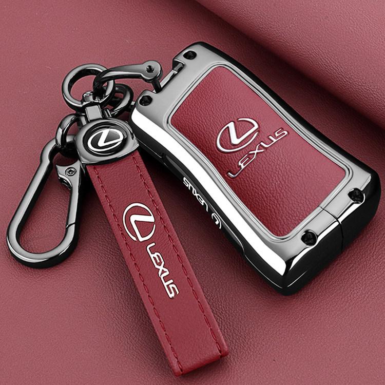 DJSZ3 Zinc alloy Leather Car Remote Key Case Cover Keychain For Lexus NX GS RX IS ES GX LX RC 200 250 350 LS 450H 300H Accessories