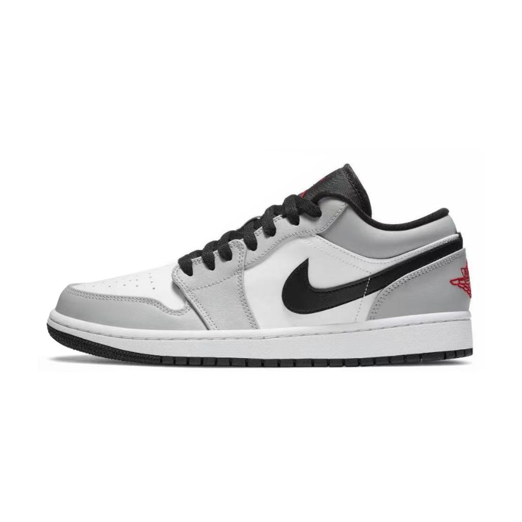 Jordan Air Jordan 1 Low top Vintage Basketball Shoes Unisex Light Gray 553558-030(Team578-)