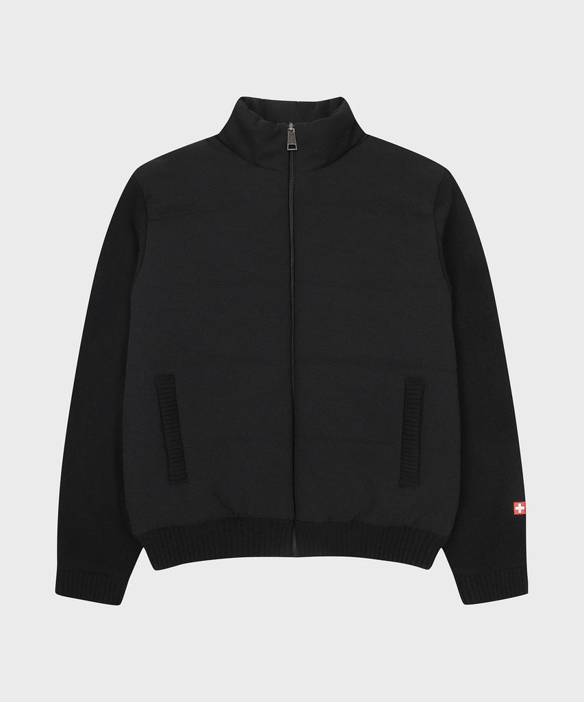 HELVESKO Cable Padded Jumper Sweater (Black)