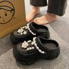 Women's Thick-Soled Cloud-Feel Non-Slip Platform Sandals - Closed-Toe, Soft Sole Outdoor Fashion Slippers