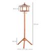 Wooden Bird Table for the garden Feeding Station, 153Hcm
