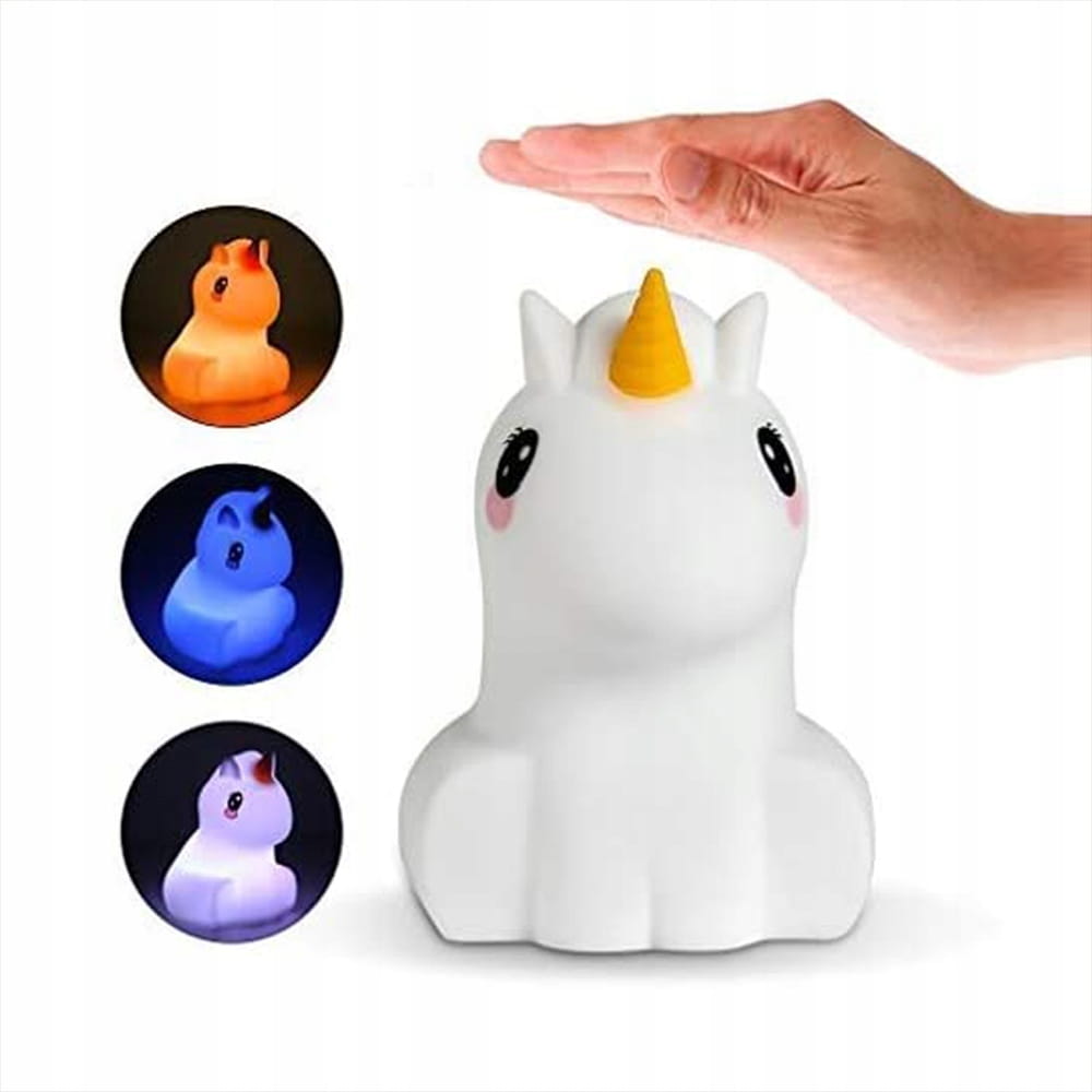 Led Silicone Unicorn Night Lamp For Children