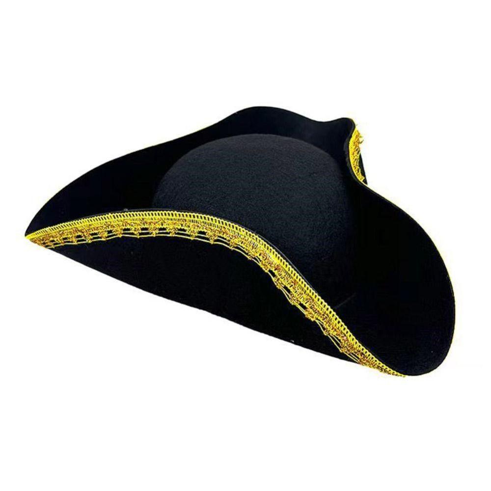 Jack Hat Cosplay Pirate Hat Stage Performance Dress Up Captain Hat Decoration Funny Adult Tricorn Hat Costume Accessories