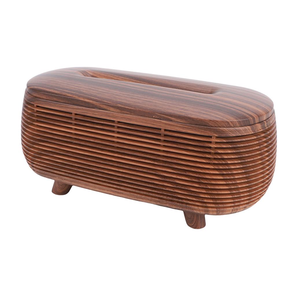 Wood Grain Essential Oil Diffuser 3 Timer Settings Aromatherapy Humidifier with LED Lights Remote Control Dry Burn  