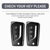 Soft TPU Car Key Case Full Cover For Toyota Highlander RAV4 Izoa CHR Levin Camry Corolla Reiz 3 Button Fold Key Protection Shell